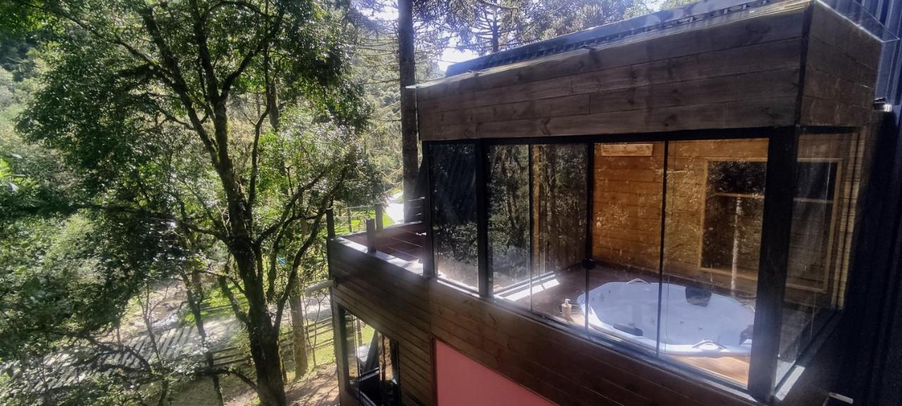 Chales Estancia Cachoeira Do Avencal ウルビシ エクステリア 写真